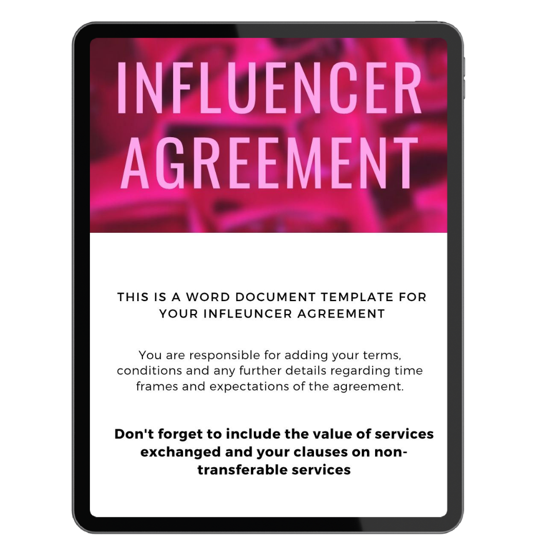 Influencer Agreement