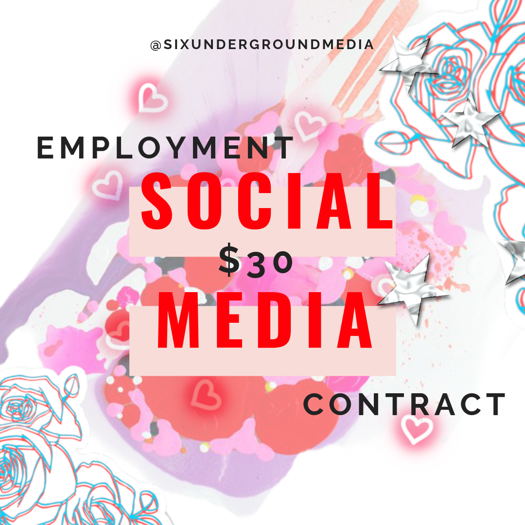 Bundle | Influencer Agreement X Social Media Employment Template